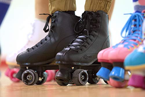 Roller Derby Reewind Spinr High-top Roller Skates for Women & Men | Indoor/Outdoor Quad Skates | Ultimate Comfort and St