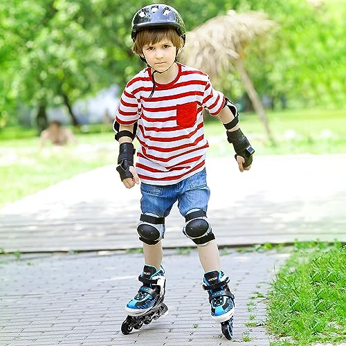Adjustable Inline Skates for Boys and Girls with Light Up Wheels, Perfect for Kids Ages 4-12 and Teen Beginners Outdoor